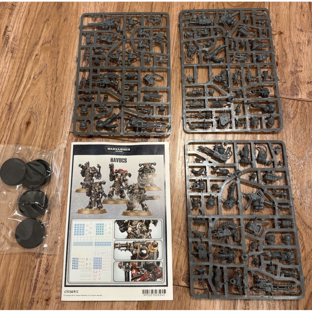 40K Chaos Space Marines Havocs New On Spure With Instructions And Bases